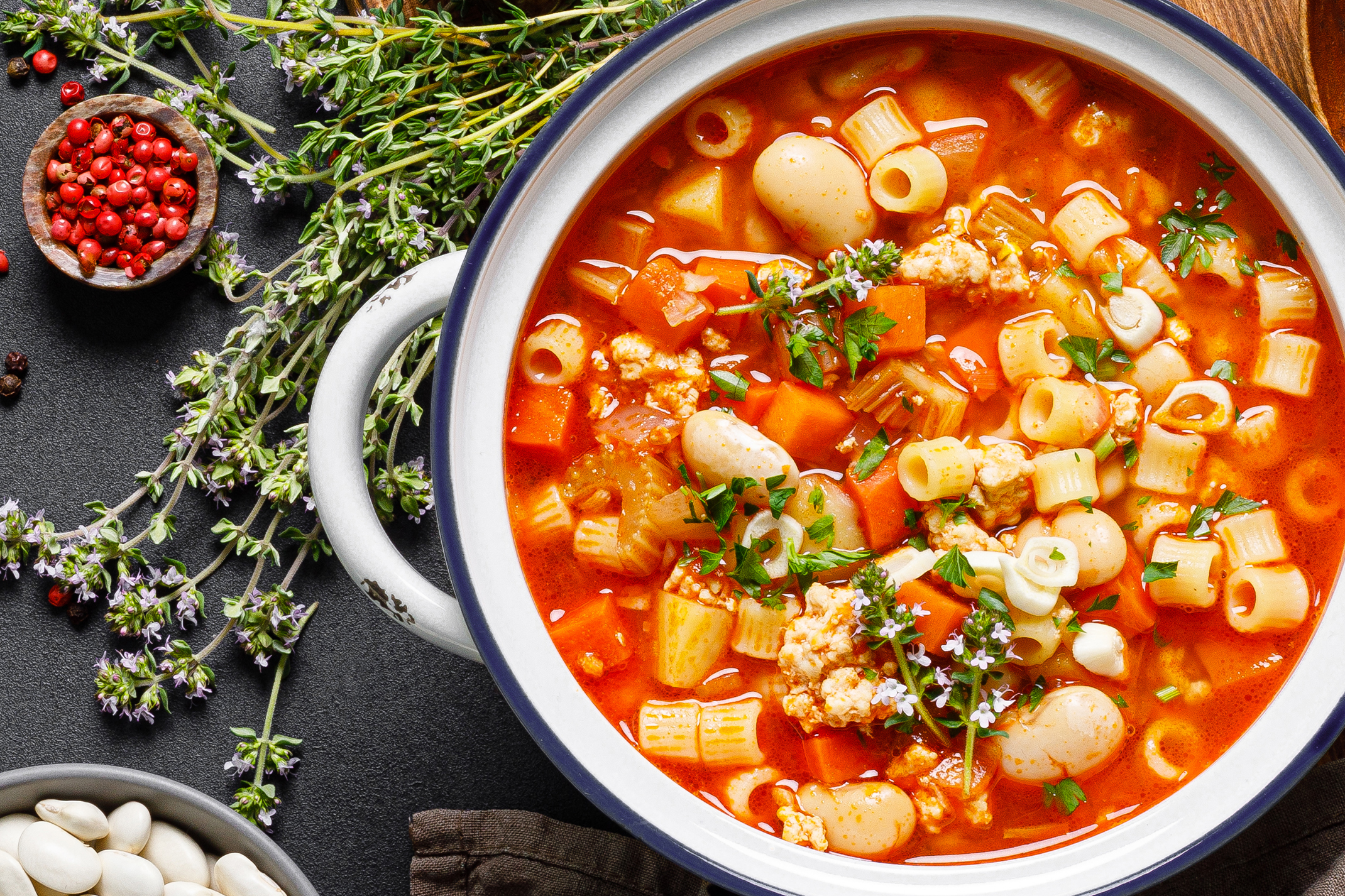 Turkey Pasta Fagioli